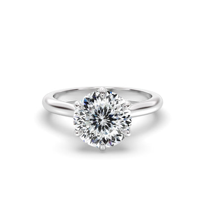 Marquise Shaped Three Stone Lab Grown Diamond Engagement Ring