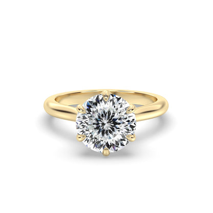 Marquise Shaped Three Stone Lab Grown Diamond Engagement Ring