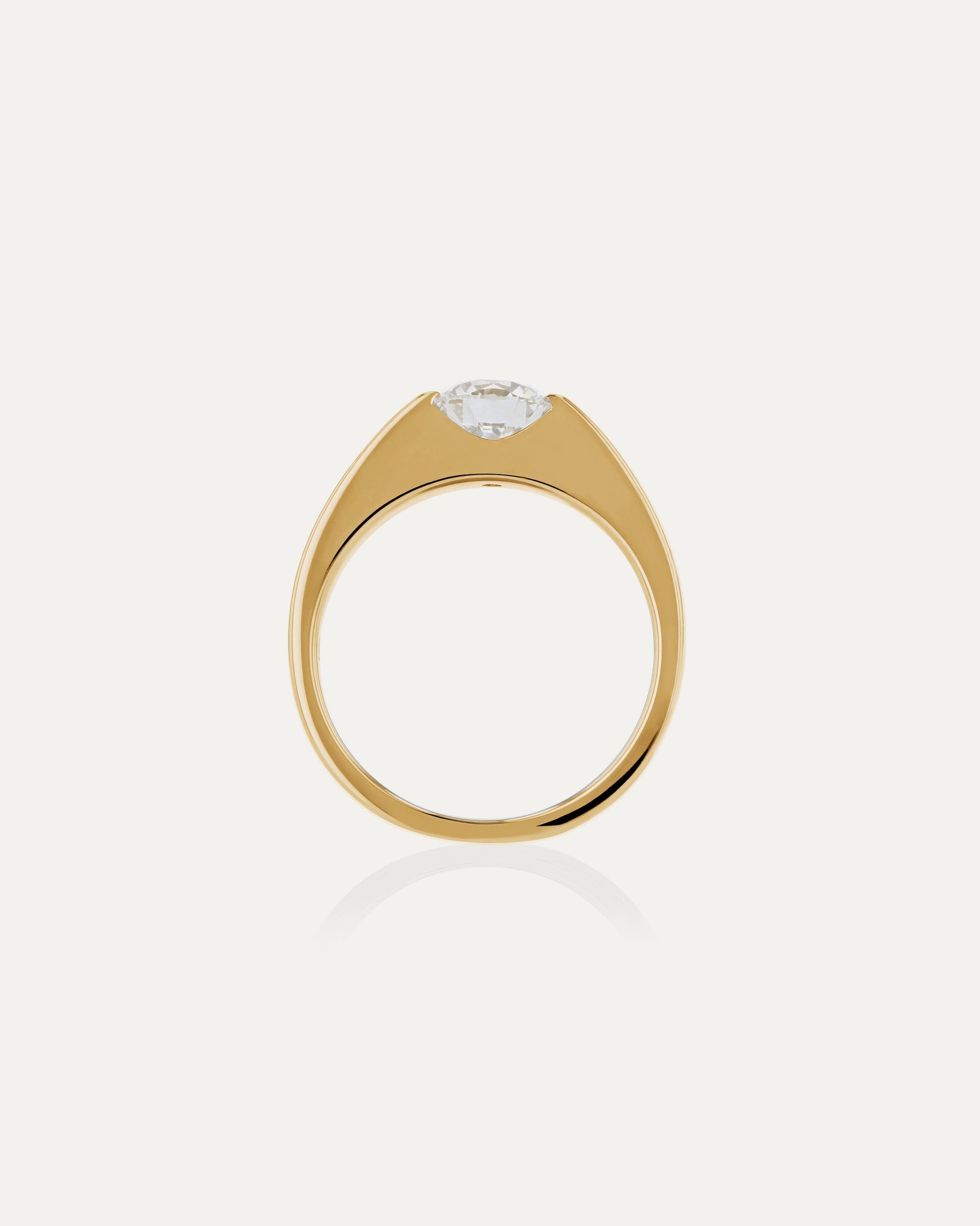 Marquise Shaped Three Stone Lab Grown Diamond Engagement Ring