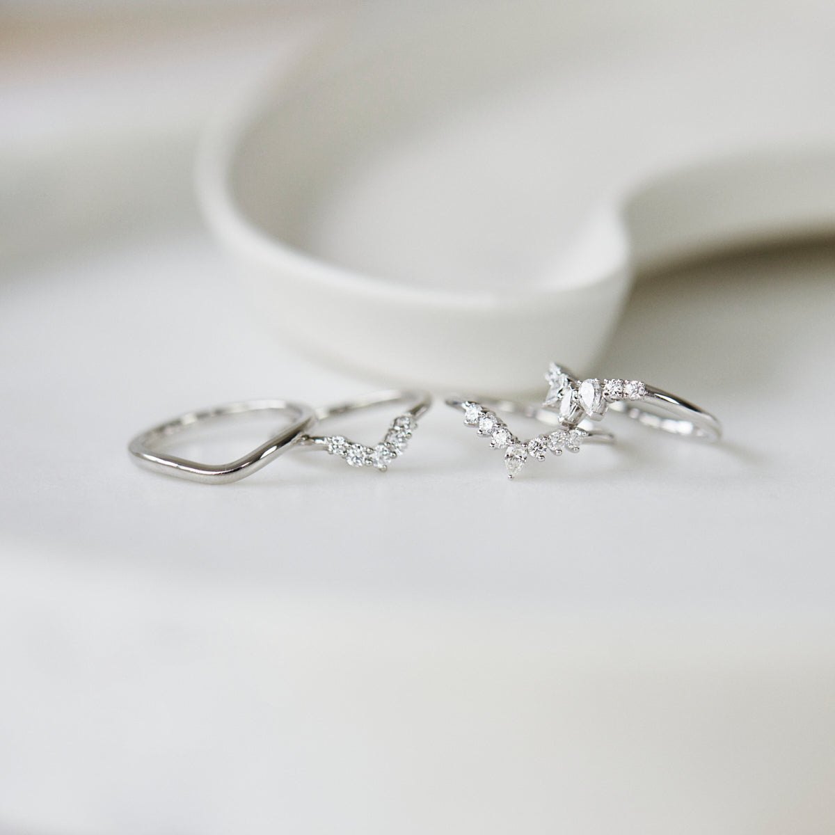 0.25 TCW Round Shaped Half Eternity Lab Grown Diamond Wedding Band