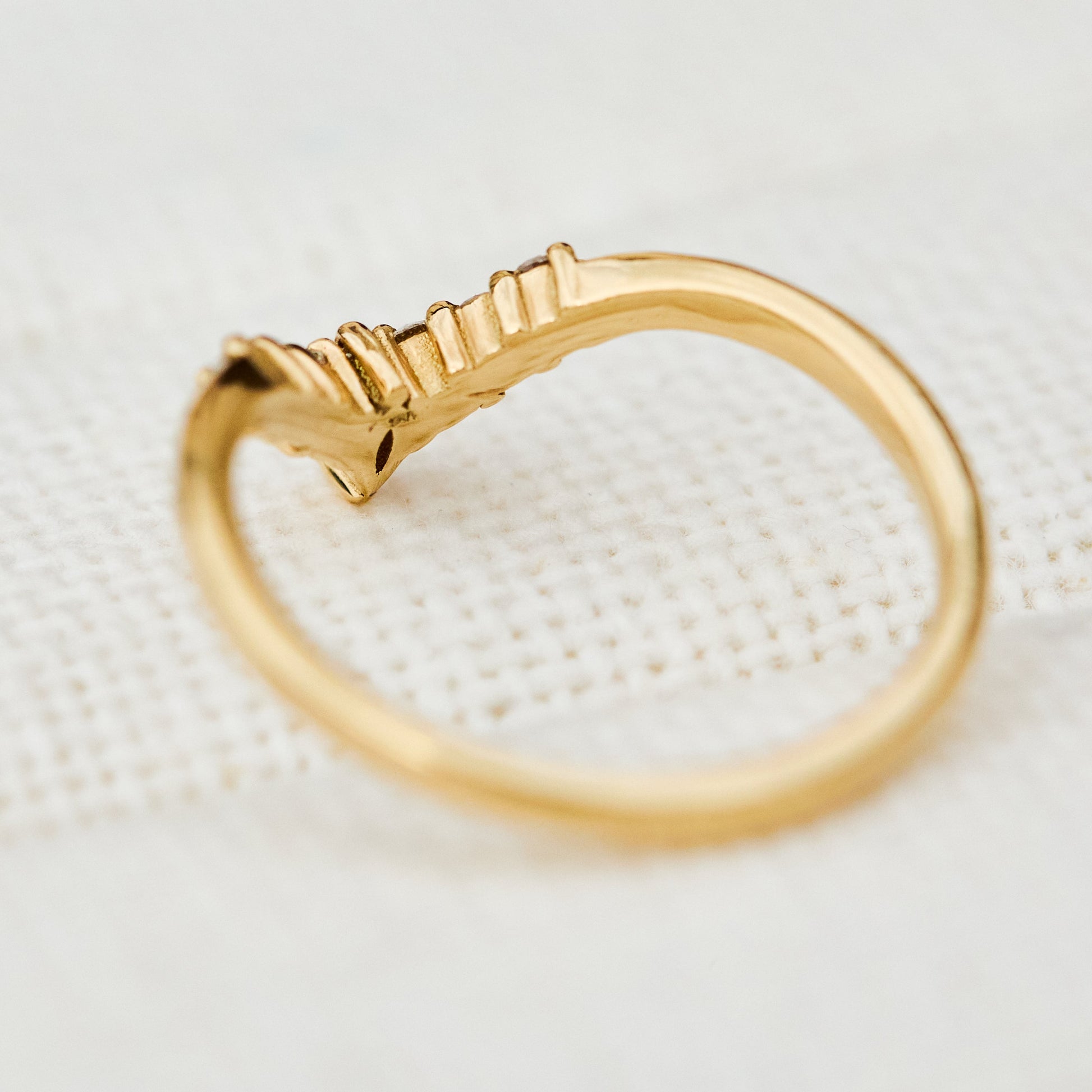 0.25 TCW Round Shaped Half Eternity Lab Grown Diamond Wedding Band